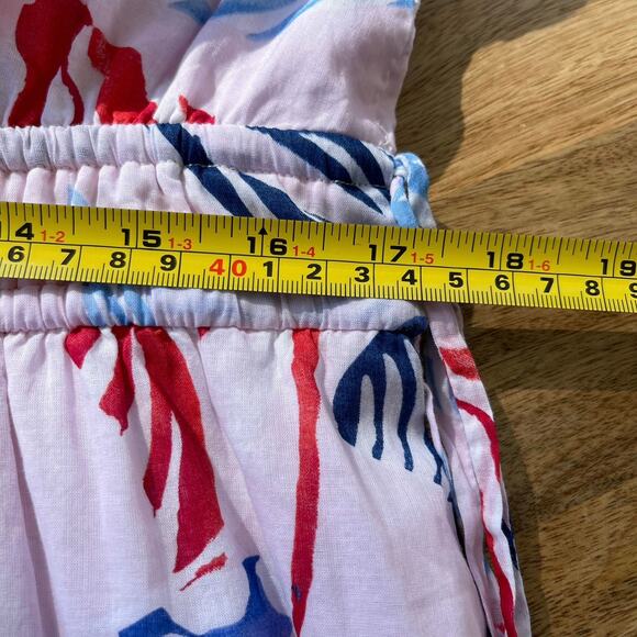 NWT Loft Fish Print Double Side Tie Maxi Dress Size XL Resort Beach Tropical - Picture 14 of 15